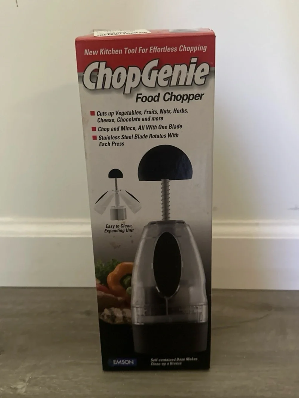ChopGenie Food Chopper by - Black/Clear